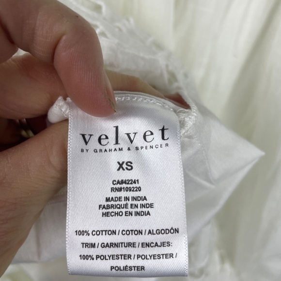 NWT Velvet Nadia Embroidered Cotton Lace Dress Boho Chic XS - Picture 6 of 13